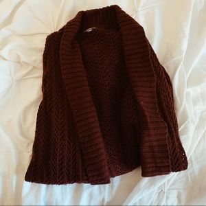 Burgundy Cardigan